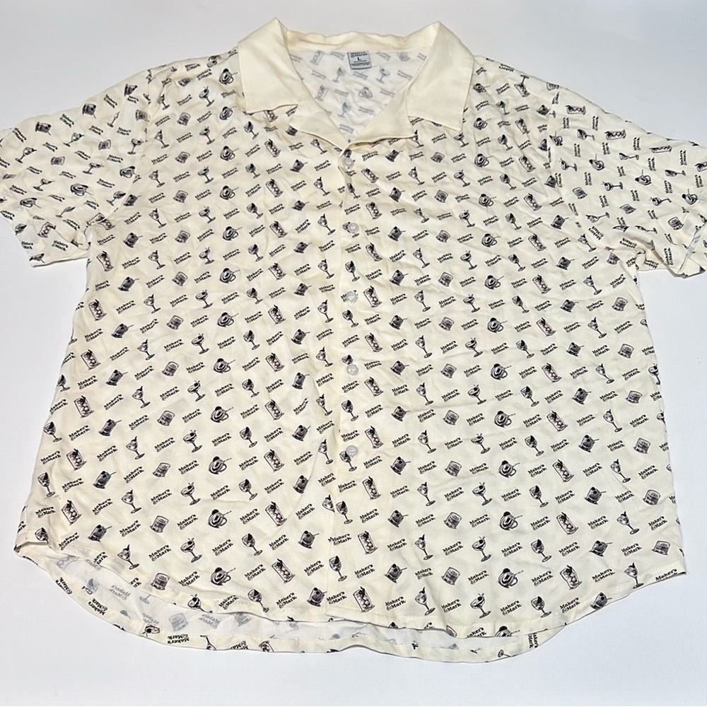 MAKERS MARK MENS BUTTON UP SHIRT